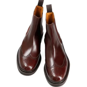 Discount Carmina BOTTINES CHELSEA FEMME BORDEAUX VARIK | BURGUNDY