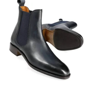 Sale Carmina BOTTINES CHELSEA FEMME RUSTICALF MARINE | NAVY