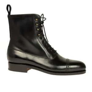 Outlet Carmina BOTTINES CORDOVAN NOIR | BLACK
