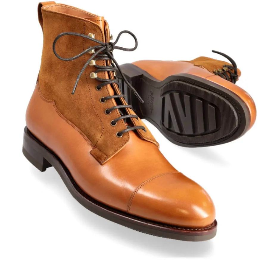 bottines_habilles_en_vegano_tan_et_daim_tobacco_1.webp Sale Carmina BOTTINES HABILLÉES EN VEGANO TAN ET DAIM TOBACCO TANNED/TOBACCO