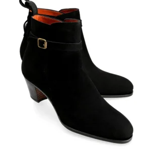 Cheap Carmina BOTTINES JODHPUR A TALONS FEMME DAIM NOIRE | BLACK
