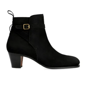 Cheap Carmina BOTTINES JODHPUR A TALONS FEMME DAIM NOIRE | BLACK