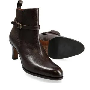Hot Carmina BOTTINES JODHPUR A TALONS LAMA MARRON | BROWN