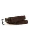 Clearance Carmina Suede Leather Belt | Shoemaker BROWN
