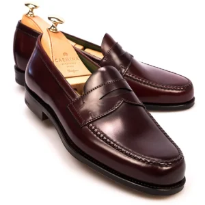 Best Carmina Burgundy Cordovan Dress Loafers | Shoemaker