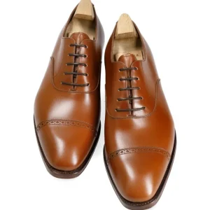 Best Sale Carmina CAP TOE OXFORDS 80201 RAIN TANNED