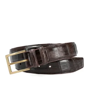 Cheap Carmina CEINTURE EN ALLIGATOR MARRON 35MM BROWN