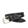 Outlet Carmina CEINTURE EN CUIR TRESSÉ BLACK