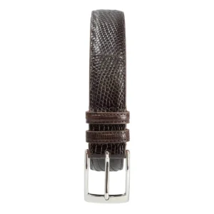 Cheap Carmina CEINTURE EN LÉZARD MARRON 35 MM BROWN