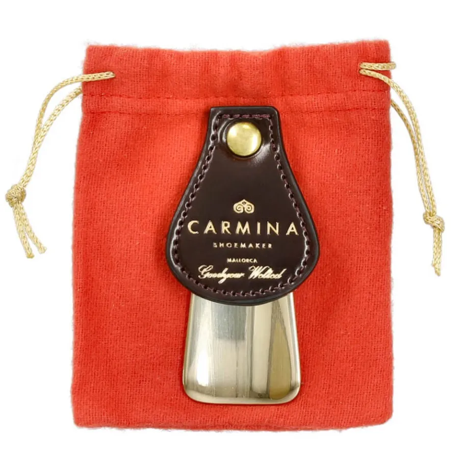 Fashion Carmina CHAUSSE-PIED DE VOYAGE EN LAITON ET CUIR CORDOVAN | BURGUNDY