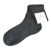 Fashion Carmina Chaussettes courtes à côtes larges de couleur pétrole. PETROLEUM