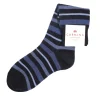 Outlet Carmina CHAUSSETTES COURTES RAYÉES BLEUES | NAVY