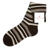 Shop Carmina CHAUSSETTES COURTES RAYÉES GRISES | COFFEE