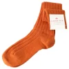 Shop Carmina Chaussettes longues sport . ORANGE