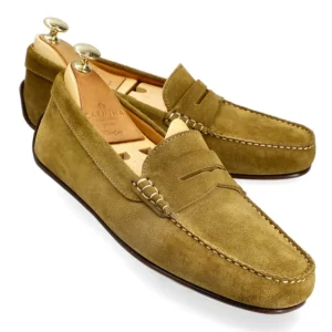 Discount Carmina CHAUSSEURES DE CONDUITE DAIM VERT CAPER | SHOEMAKER CAPERGREEN
