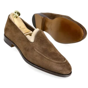 Shop Carmina CHAUSSONS MARRON DAIM | BROWN