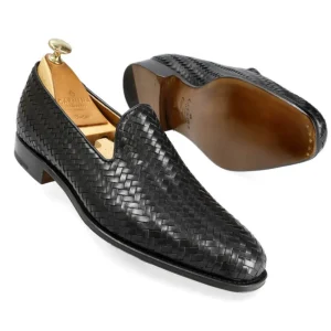 Sale Carmina CHAUSSONS NOIRS TRESSÉS | BLACK