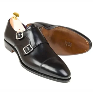 Cheap Carmina CHAUSSURE A BOUCLES CORDOVAN NOIR | BLACK