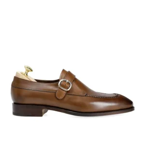 Clearance Carmina CHAUSSURES À BOUCLE MONK VEGAN MARRON | BROWN