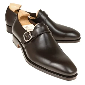 Shop Carmina CHAUSSURES A BOUCLE UNIQUE HOMME BOXCALF MARRON | BROWN
