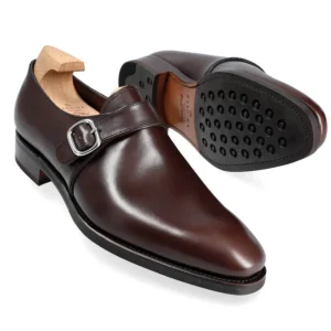 Discount Carmina CHAUSSURES A BOUCLE UNIQUE HOMME BOXCALF MARRON | BROWN