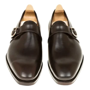 Shop Carmina CHAUSSURES A BOUCLE UNIQUE HOMME BOXCALF MARRON | BROWN