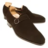 Shop Carmina CHAUSSURES A BOUCLE UNIQUE HOMME DAIM MARRON | BROWN