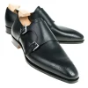 Hot Carmina CHAUSSURES A DOUBLE BOUCLE BOXCALF NOIR | BLACK