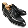 Best Sale Carmina CHAUSSURES A DOUBLE BOUCLE CORDOVAN NOIR | BLACK