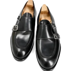 Best Sale Carmina CHAUSSURES A DOUBLE BOUCLE CORDOVAN NOIR | BLACK