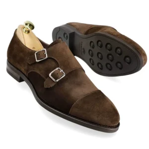 Best Carmina CHAUSSURES A DOUBLE BOUCLE DAIM MARRON | BROWN