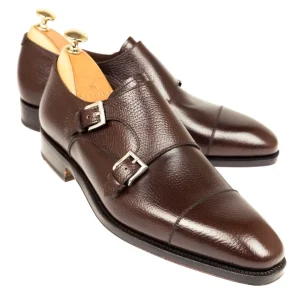 New Carmina CHAUSSURES A DOUBLE BOUCLE KARANGRAIN MARRON | BROWN