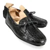 Flash Sale Carmina CHAUSSURES DE CONDUITE ALLIGATOR NOIR | BLACK