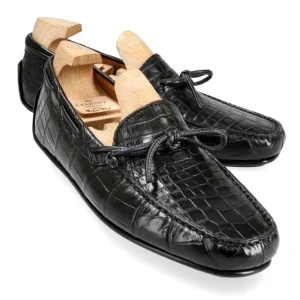 Flash Sale Carmina CHAUSSURES DE CONDUITE ALLIGATOR NOIR | BLACK