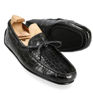 Flash Sale Carmina CHAUSSURES DE CONDUITE ALLIGATOR NOIR | BLACK