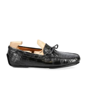 Flash Sale Carmina CHAUSSURES DE CONDUITE ALLIGATOR NOIR | BLACK
