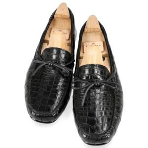 Flash Sale Carmina CHAUSSURES DE CONDUITE ALLIGATOR NOIR | BLACK