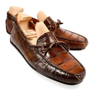 Best Carmina CHAUSSURES DE CONDUITE ALLIGATOR WALLNUT | WALNUT