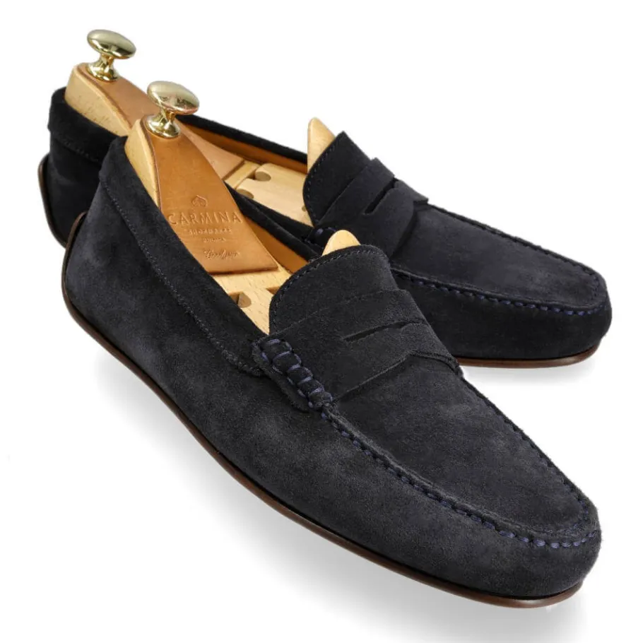 chaussures_de_conduite_en_daim_marine__carmina_0.webp Clearance Carmina CHAUSSURES DE CONDUITE EN DAIM MARINE | NAVY