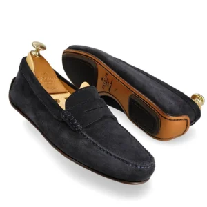 Clearance Carmina CHAUSSURES DE CONDUITE EN DAIM MARINE | NAVY