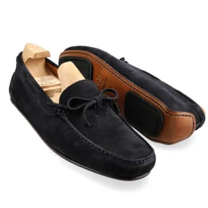 Hot Carmina CHAUSSURES DE CONDUITE MARINE DAIM | NAVY