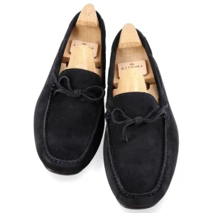 Hot Carmina CHAUSSURES DE CONDUITE MARINE DAIM | NAVY