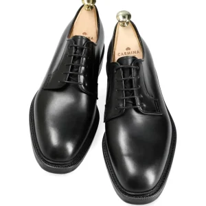 Outlet Carmina CHAUSSURES DERBY NOIR BOXCALF | BLACK