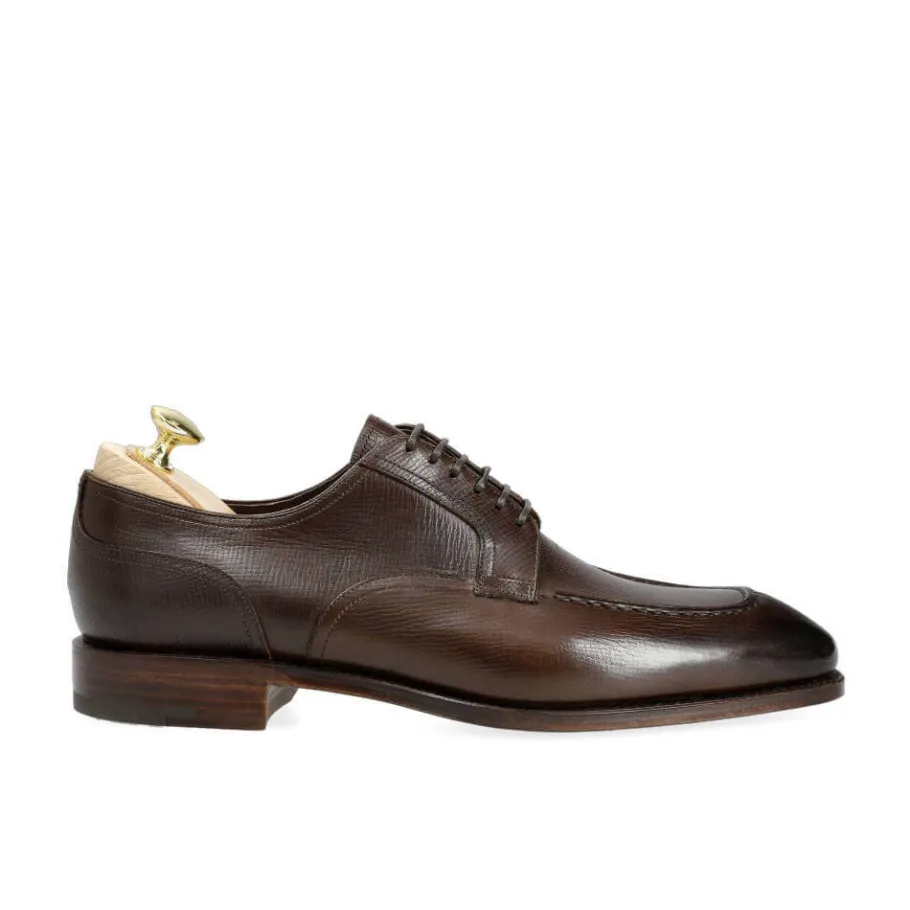 chaussures_derby_norvgiennes_marron_hatch_grain__carmina_2.webp Sale Carmina CHAUSSURES DERBY NORVÉGIENNES MARRON HATCH GRAIN | BROWN