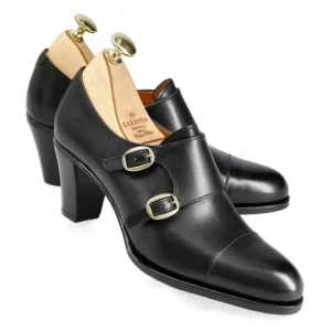 Shop Carmina CHAUSSURES DOUBLE BOUCLE 1816 MADISON BLACK