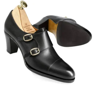 Shop Carmina CHAUSSURES DOUBLE BOUCLE 1816 MADISON BLACK