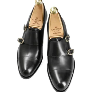 Shop Carmina CHAUSSURES DOUBLE BOUCLE 1816 MADISON BLACK