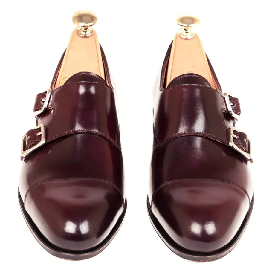 Sale Carmina CHAUSSURES DOUBLE BOUCLE FEMME CORDOVAN BORDEAUX | BURGUNDY