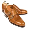New Carmina CHAUSSURES DOUBLE BOUCLE FEMME VITELLO CHÂTAIGNIER | TANNED