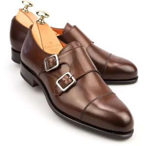 Shop Carmina CHAUSSURES DOUBLE BOUCLE FEMME VITELLO MARRON | BROWN